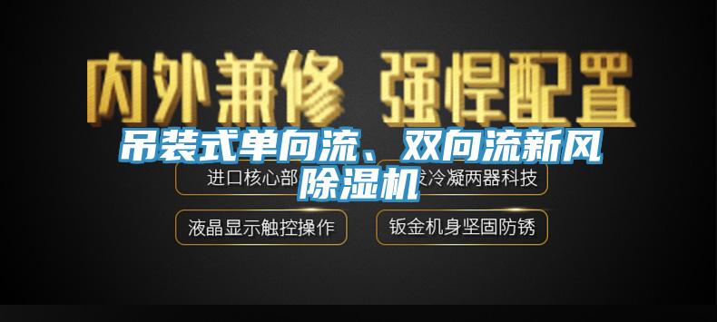 吊裝式單向流、雙向流新風除濕機