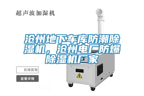 滄州地下車庫防潮除濕機，滄州電廠防爆除濕機廠家