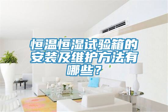 恒溫恒濕試驗(yàn)箱的安裝及維護(hù)方法有哪些？