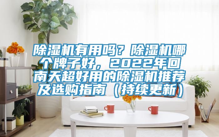 除濕機有用嗎？除濕機哪個牌子好，2022年回南天超好用的除濕機推薦及選購指南（持續(xù)更新）